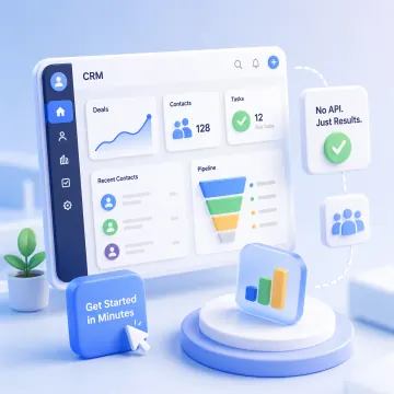 Web-based WhatsApp CRM without WABA or downloads