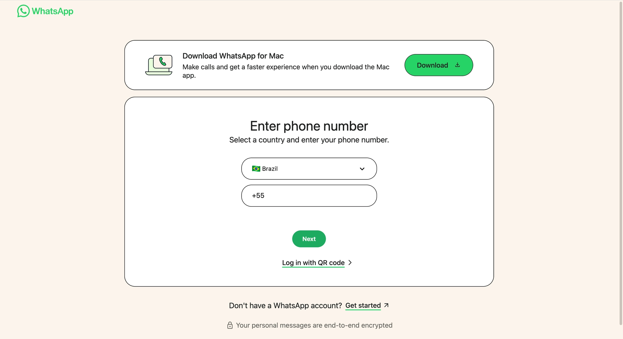 Figure 3: Enter your phone number and complete login.