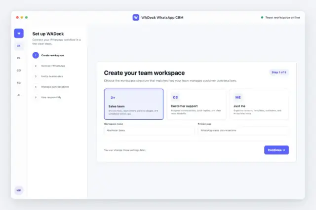 Create a WADeck workspace