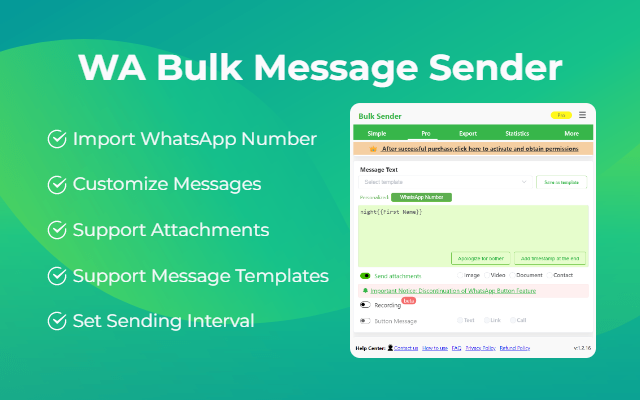 WA Bulk Message Sender